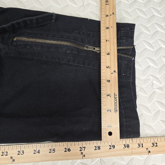 Vintage Versatta Cargo Bondage Pants Size 32 Black Gothic Y2K Nepal Canvas - Picture 16 of 16